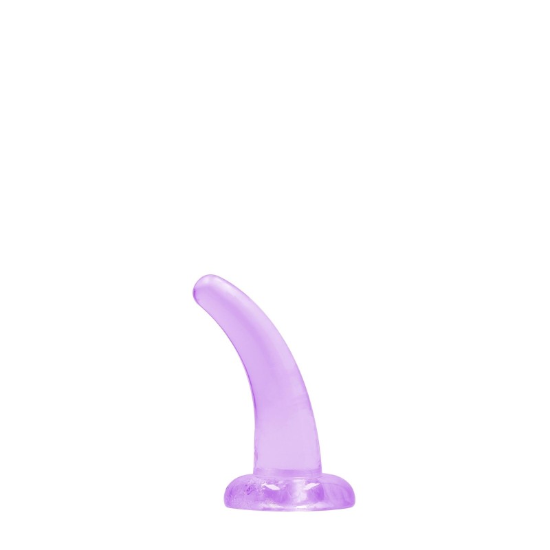 Dildo zakrzywione fiolet z mocną przyssawką 12 cm